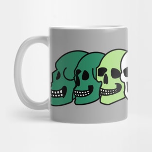 Pride Skulls Aromantic Mug